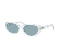 Ray - Ban Unisex Ray - Ban RB4457D 687280 Lunettes de soleil Injecté Transparent Bleu Pillow Normale