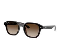 Ray - Ban Unisex Ray - Ban RB4458D 714/13 Lunettes de soleil Nylon Marron Marron Carré Normale Ombré