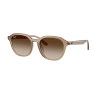 Ray - Ban Unisex Ray - Ban RB4459D 616613 Lunettes de soleil Acétate Beige Marron Carré Normale Ombré