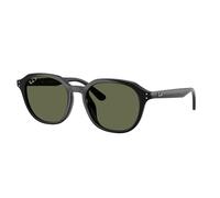 Ray - Ban Unisex Ray - Ban RB4459D 901/9A Lunettes de soleil Acétate Noir Vert Carré Polarisé