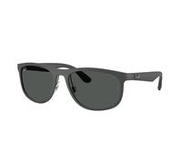 Ray - Ban Unisex Ray - Ban RB4468 601787 Lunettes de soleil Coup d'oeil Gris Gris Carré Normale