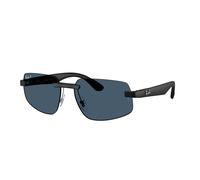 Ray - Ban Unisex Ray - Ban RB4475CH 601S1C Lunettes de soleil Coup d'oeil Noir Géométrique Polarisé