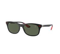 Ray - Ban Unisex Ray - Ban RB4607M F60271 Lunettes de soleil Jeter un coup d'œil Noir Vert Carré Normale