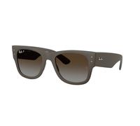 Ray - Ban Unisex Ray - Ban RB4840S 6124T5 Lunettes de soleil Jeter un coup d'œil Marron Marron Carré Polarisé Ombré