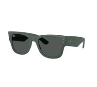 Ray - Ban Unisex Ray - Ban RB4840S 665787 Lunettes de soleil Jeter un coup d'œil Vert Gris Carré Normale
