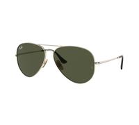 Ray - Ban Unisex Ray - Ban RB8089 AVIATOR TITANIUM 926531 Lunettes de soleil Titane Or Vert Pilote Normale