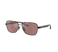 Ray - Ban Unisex Ray - Ban RB8336M F117H2 Lunettes de soleil Métal Noir Violet Carré Polarisé