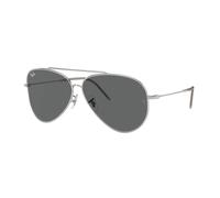 Ray - Ban Unisex Ray - Ban RBR0101S AVIATOR REVERSE 003/GR Lunettes de soleil Métal Argent Gris Pilote Normale