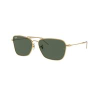 Ray - Ban Unisex Ray - Ban RBR0102S CARAVAN REVERSE 001/VR Lunettes de soleil Métal Or G15 Carré Normale