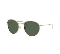 Ray - Ban Unisex Ray - Ban RBR0103S ROUND REVERSE 001/VR Lunettes de soleil Métal Or Vert Pantos Normale