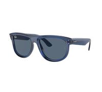 Ray - Ban Unisex Ray - Ban RBR0501S BOYFRIEND REVERSE 67083A Lunettes de soleil Injecté Bleu Bleu Carré Normale