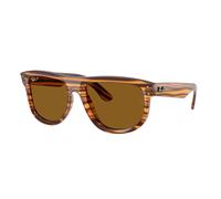 Ray - Ban Unisex Ray - Ban RBR0501S BOYFRIEND REVERSE 679183 Lunettes de soleil Acétate Marron Marron Carré Polarisé