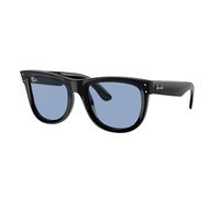 Ray - Ban Unisex Ray - Ban RBR0502S WAYFARER REVERSE 667772 Lunettes de soleil Acétate Noir Bleu Carré Normale