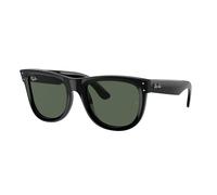Ray - Ban Unisex Ray - Ban RBR0502S WAYFARER REVERSE 6677VR Lunettes de soleil Acétate Noir Vert Carré Normale