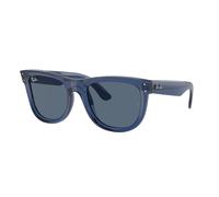 Ray - Ban Unisex Ray - Ban RBR0502S WAYFARER REVERSE 67083A Lunettes de soleil Acétate Bleu Bleu Carré Normale