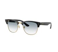Ray - Ban Unisex Ray - Ban RBR0504S CLUBMASTER REVERSE 667779 Lunettes de soleil Acétate Noir Bleu Carré Normale Ombré