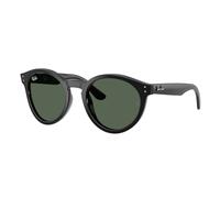 Ray - Ban Unisex Ray - Ban RBR0505S 6677VR Lunettes de soleil Acétate Noir Vert Pantos Normale