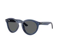 Ray - Ban Unisex Ray - Ban RBR0505S 6708GR Lunettes de soleil Acétate Bleu Gris Pantos Normale