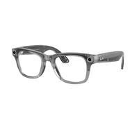 Ray - Ban Unisex Ray - Ban RW4012 Ray-Ban Meta (Gen 2) Wayfarer 6840MF Lunettes intelligentes Injecté Gris Transparent Carré Photochromique