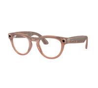 Ray - Ban Unisex Ray - Ban RW4013 Ray-Ban Meta (Gen 2) Headliner 68901Z Lunettes intelligentes Injecté Rose Gris Pantos Photochromique