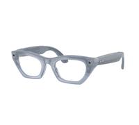 Ray - Ban Unisex Ray - Ban RW4015 Ray-Ban Meta (Gen 3) Zena 691410 Lunettes intelligentes Injecté Gris Cat Eye Photochromique