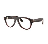 Ray - Ban Unisex Ray - Ban RW4016 Ray-Ban Meta (Gen 3) Aviator 6912JD Lunettes intelligentes Injecté Marron Pilote Photochromique