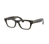 Ray - Ban Unisex Ray - Ban RW7001 Ray-Ban Meta (Gen 2) Blayzer Optics 8530 Lunettes intelligentes Injecté Vert Transparent Carré Normale