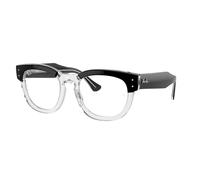 Ray - Ban Unisex Ray - Ban RX0298V MEGA HAWKEYE 2034 Montures optiques Acétate Noir Transparent Carré Normale