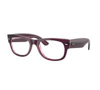 Ray - Ban Unisex Ray - Ban RX0832V MEGA WAYFARER II 8364 Montures optiques Acétate Rose Transparent Carré Normale