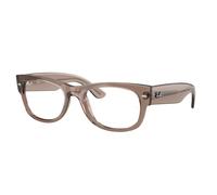 Ray - Ban Unisex Ray - Ban RX0832V MEGA WAYFARER II 8457 Montures optiques Acétate Marron Transparent Carré Normale