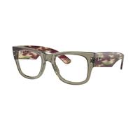 Ray - Ban Unisex Ray - Ban RX0840V MEGA WAYFARER 8297 Montures optiques Acétate Vert Transparent Carré Normale