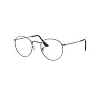 Ray - Ban Unisex RX3447V ROUND METAL 2620 Montures optiques Métal Gris Transparent Ronde Normale