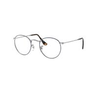 Ray - Ban Unisex Ray - Ban RX3447V ROUND METAL 2970 Montures optiques Métal Bleu Transparent Ronde Normale