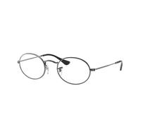 Ray - Ban Unisex Ray - Ban RX3547V OVAL 2502 Montures optiques Métal Gris Transparent Ronde Normale