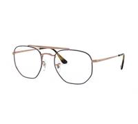 Ray - Ban Unisex Ray - Ban RX3648V THE MARSHAL 2975 Montures optiques Métal Bleu Transparent Géométrique Normale