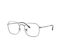 Ray - Ban Unisex Ray - Ban RX3694V JIM 2502 Montures optiques Métal Gris Transparent Géométrique Normale