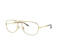 Ray - Ban Unisex Ray - Ban RX3735V BAIN BRIDGE 2500 Montures optiques Métal Or Transparent Pilote Normale