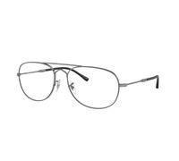 Ray - Ban Unisex Ray - Ban RX3735V BAIN BRIDGE 2502 Montures optiques Métal Gris Transparent Pilote Normale