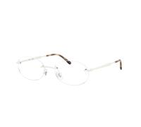 Ray - Ban Unisex Ray - Ban RX3767V 3205 Montures optiques Métal Blanc Transparent Ronde Normale