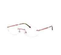 Ray - Ban Unisex Ray - Ban RX3767V 3206 Montures optiques Métal Rose Transparent Ronde Normale