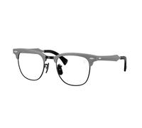 Ray - Ban Unisex Ray - Ban RX3807VM F108 Montures optiques Métal Gris Transparent Carré Normale