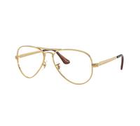Ray - Ban Unisex Ray - Ban RX3925V AVIATOR MAX 2500 Montures optiques Métal Or Transparent Pilote Normale