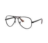 Ray - Ban Unisex Ray - Ban RX3925V AVIATOR MAX 2509 Montures optiques Métal Noir Transparent Pilote Normale