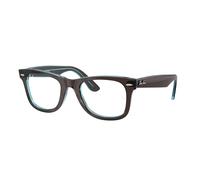 Ray - Ban Unisex Ray - Ban RX4340V WAYFARER EASE 8366 Montures optiques Acétate Marron Transparent Carré Normale