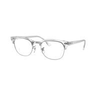 Ray - Ban Unisex Ray - Ban RX5154 CLUBMASTER 2001 Montures optiques Acétate Blanc Transparent Carré Normale