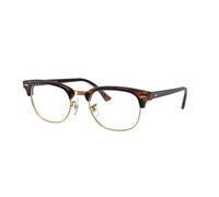 Ray - Ban Unisex Ray - Ban RX5154 CLUBMASTER 8058 Montures optiques Acétate Marron Transparent Carré Normale