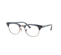 Ray - Ban Unisex Ray - Ban RX5154 CLUBMASTER 8374 Montures optiques Acétate Bleu Transparent Carré Normale