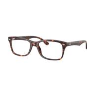 Ray - Ban Unisex Ray - Ban RX5228 8423 Montures optiques Acétate Rouge Transparent Carré Normale