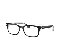 Ray - Ban Unisex Ray - Ban RX5286 2034 Montures optiques Acétate Noir Transparent Carré Normale