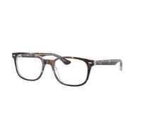 Ray - Ban Unisex Ray - Ban RX5375 5082 Montures optiques Acétate Marron Transparent Carré Normale
